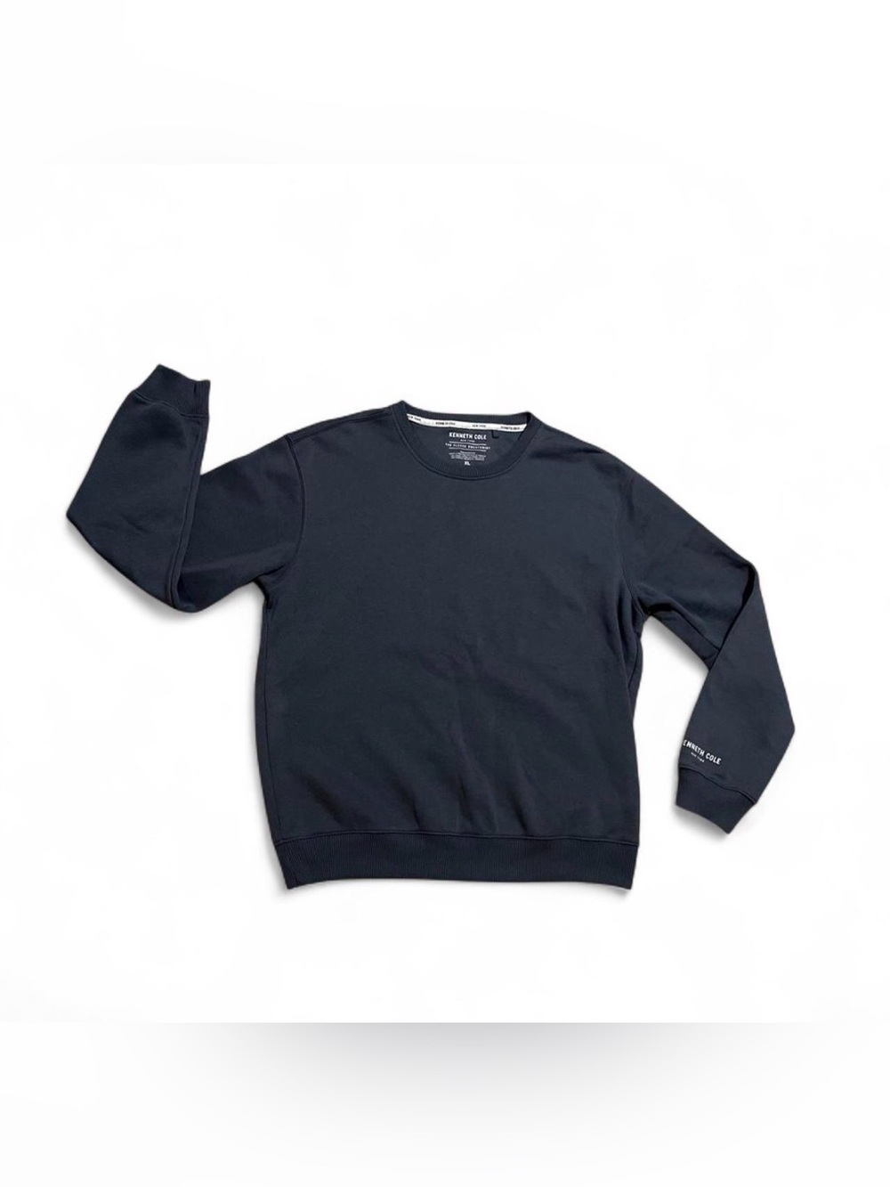 Kenneth Cole Men's Navy-Black Crewneck Sweatshirt